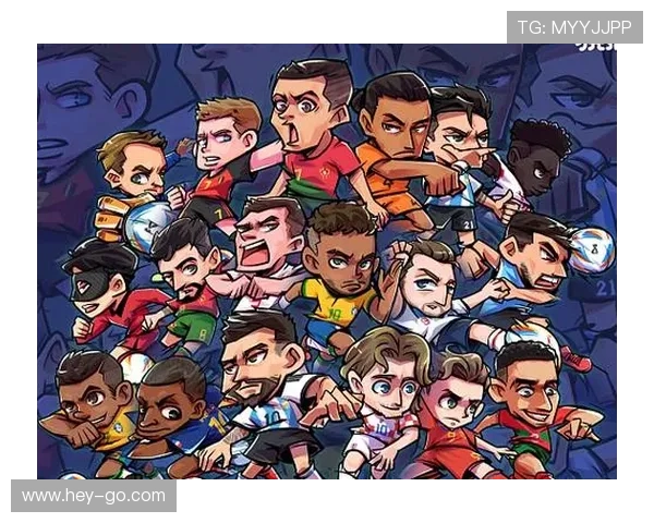 简单手绘风格足球明星插画作品展示，感受球场巨星的艺术魅力
